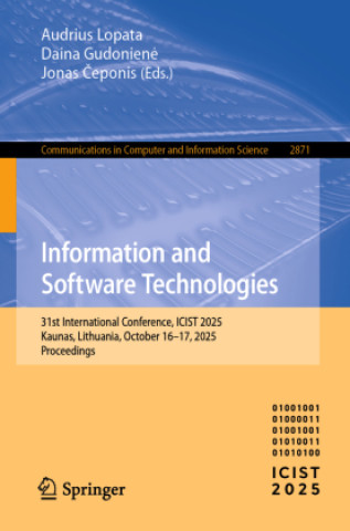 Kniha Information and Software Technologies Audrius Lopata