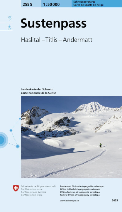 Tiskovina SUSTENPASS SKI Bundesamt für Landestopografie swisstopo