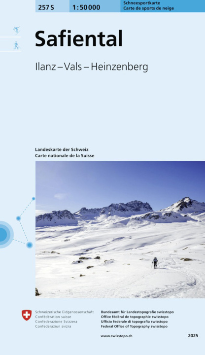 Tlačovina SAFIENTAL SKI Bundesamt für Landestopografie swisstopo