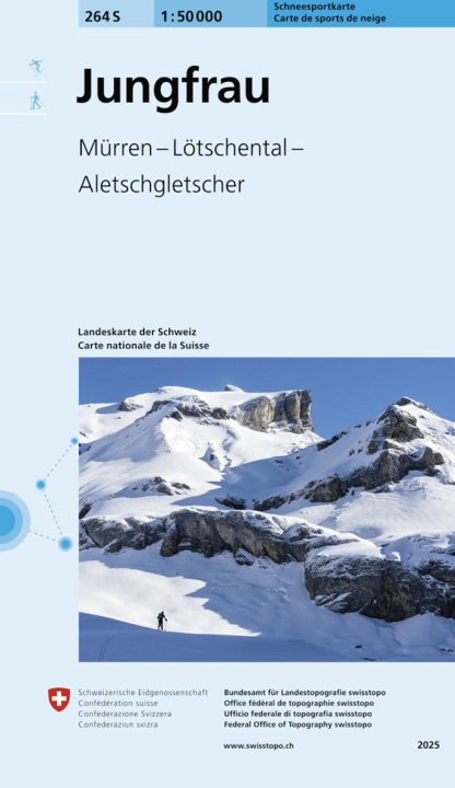 Tiskovina JUNGFRAU SKI Bundesamt für Landestopografie swisstopo
