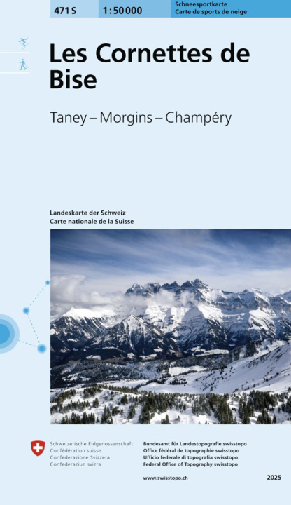 Tiskani izdelki LES CORNETTES DE BISE SKI Bundesamt für Landestopografie swisstopo