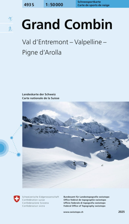Tiskovina GRAND COMBIN SKI Bundesamt für Landestopografie swisstopo