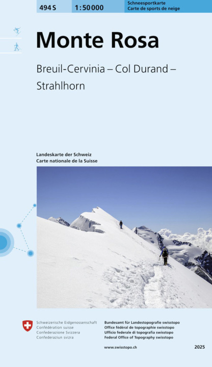 Printed items MONTE ROSA SKI Bundesamt für Landestopografie swisstopo