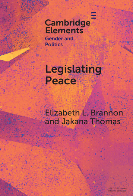 Buch Legislating Peace Elizabeth L. Brannon