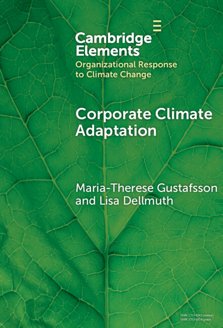 Boek Corporate Climate Adaptation Maria-Therese Gustafsson