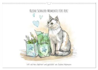 Kalendár/Diár Kleine Schnurr-Momente fürs Herz (Wandkalender 2026 DIN A3 quer), CALVENDO Monatskalender Calvendo