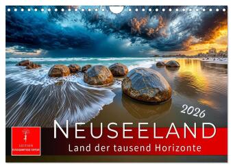 Kalendář/Diář Neuseeland - Land der tausend Horizonte (Wandkalender 2026 DIN A4 quer), CALVENDO Monatskalender Calvendo