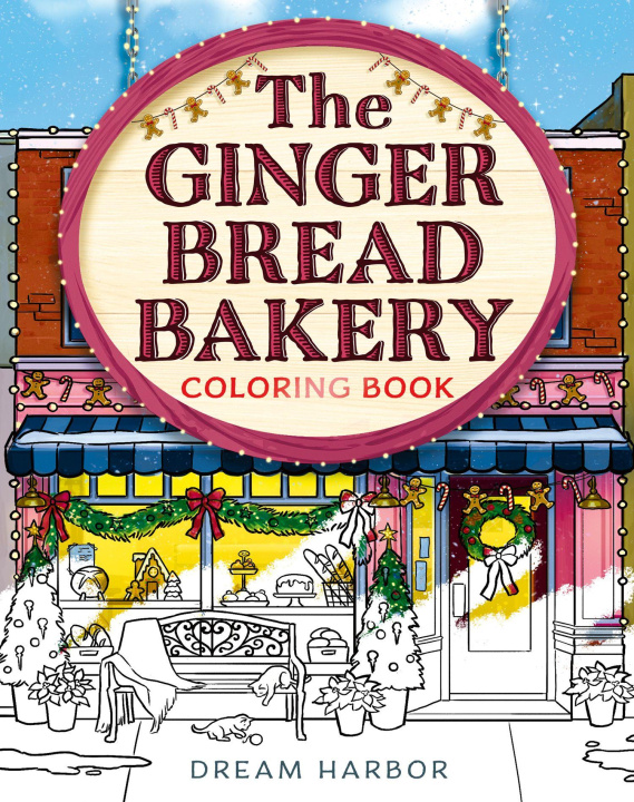 Βιβλίο Gingerbread Bakery Coloring Book Laurie Gilmore