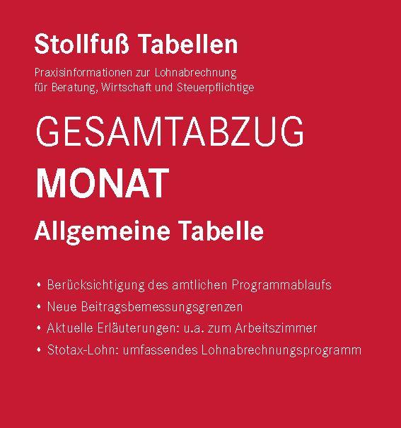 Kniha Tabelle, Gesamtabzug 2026 Monat 