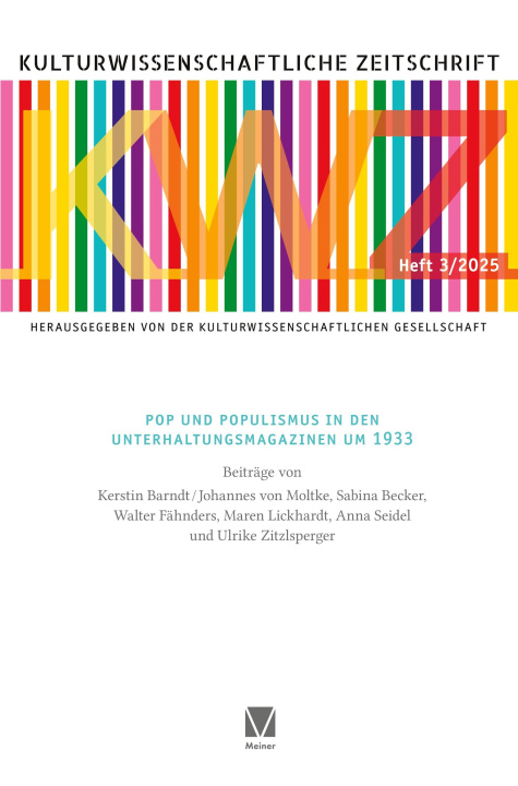 Kniha Pop und Populismus in den Unterhaltungsmagazinen um 1933 Kulturwissenschaftliche Gesellschaft