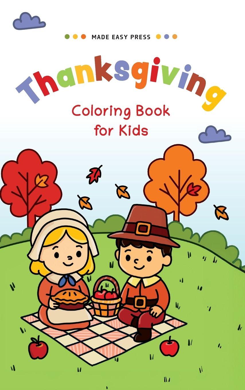 Knjiga Thanksgiving Coloring book for Kids Made Easy Press