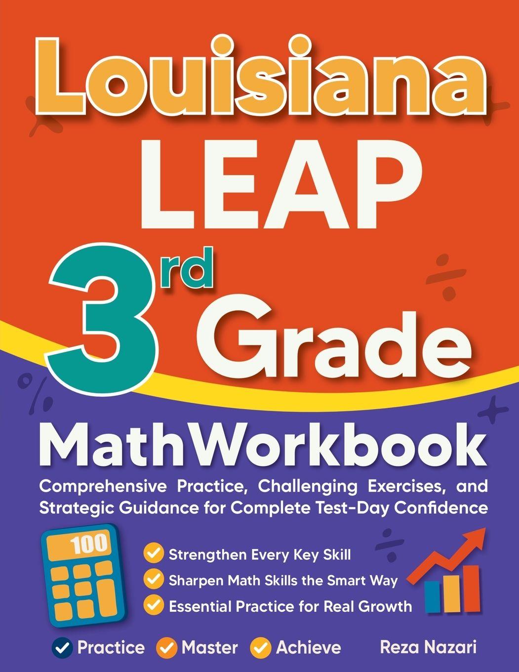 Knjiga Louisiana LEAP 3rd Grade Math Workbook Reza Nazari