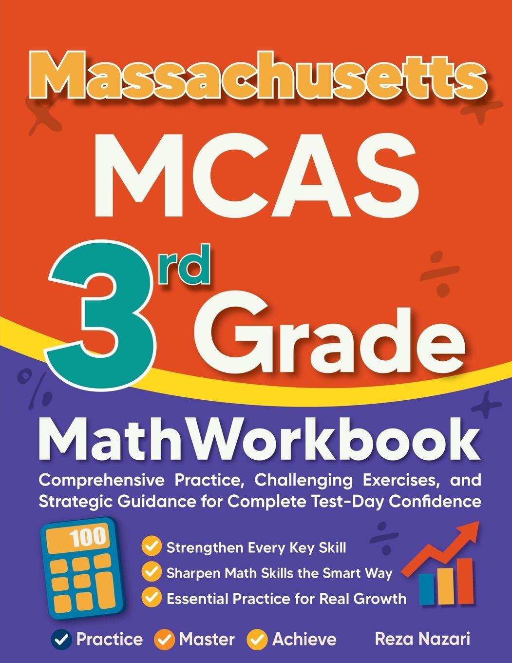 Kniha Massachusetts MCAS 3rd Grade Math Workbook Reza Nazari