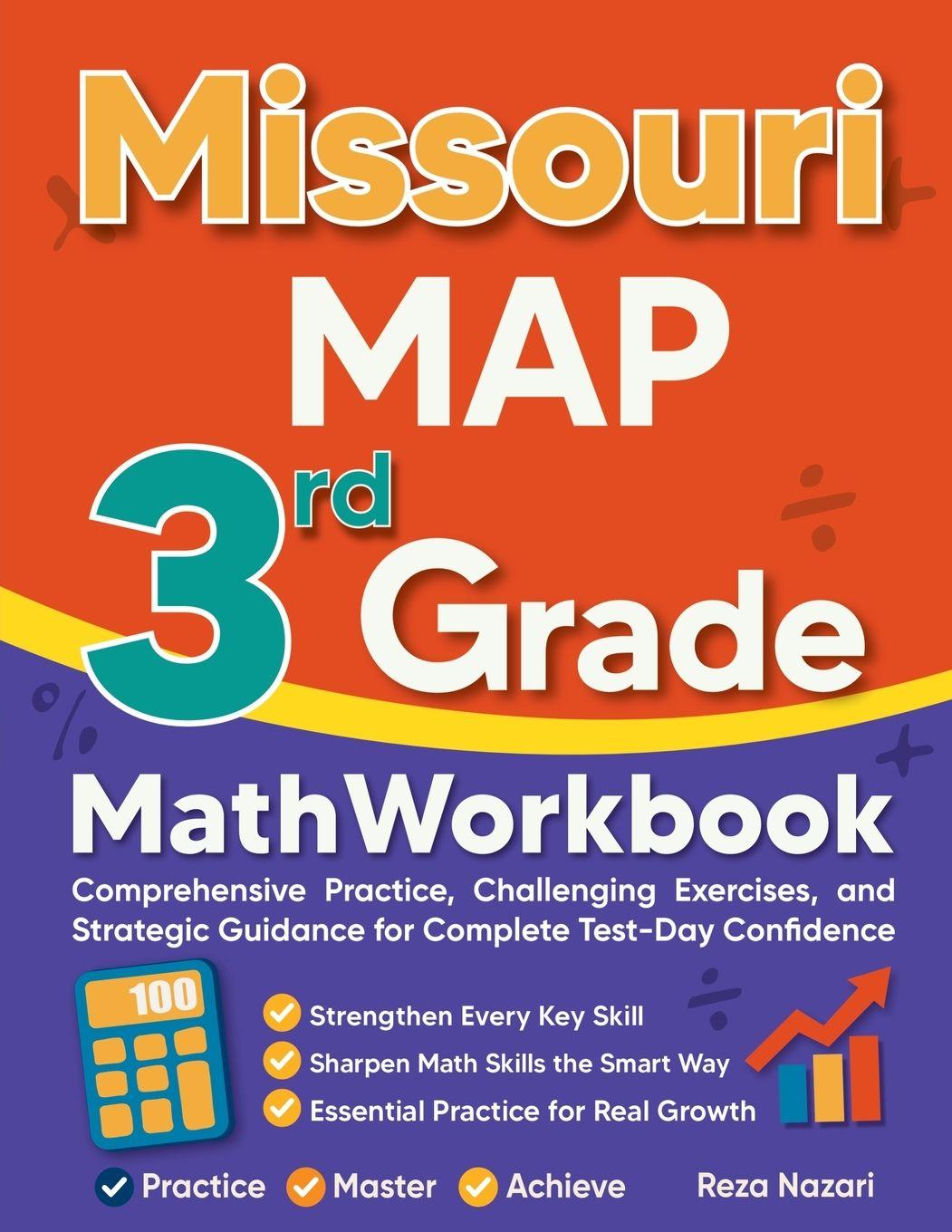 Kniha Missouri MAP 3rd Grade Math Workbook Reza Nazari