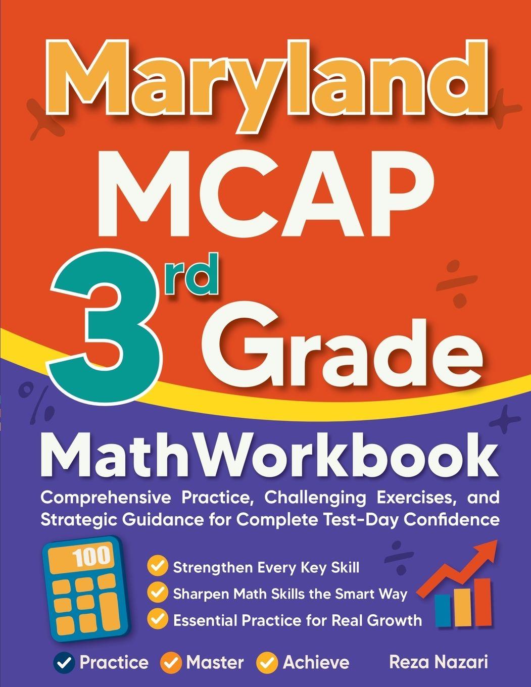 Kniha Maryland MCAP 3rd Grade Math Workbook Reza Nazari