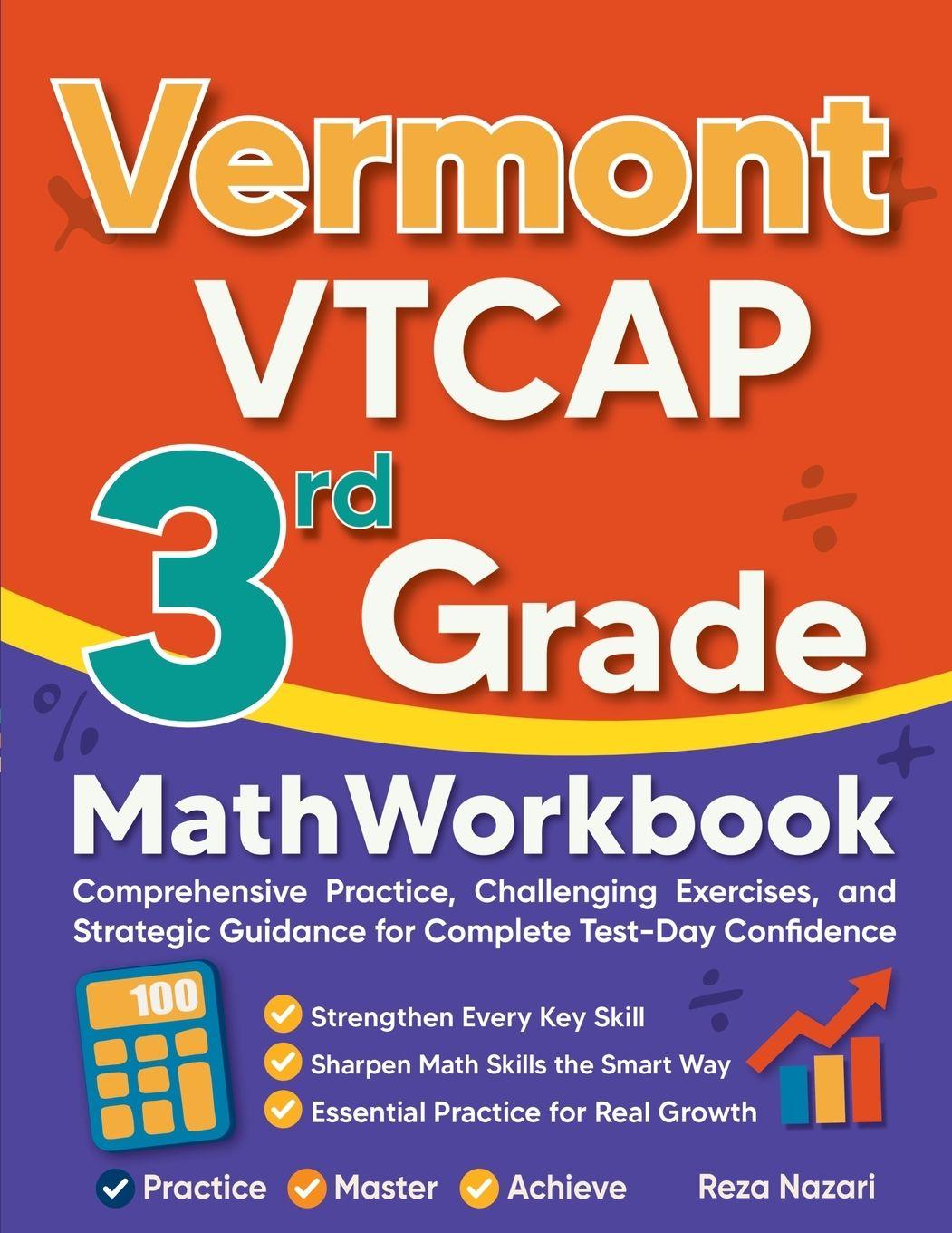 Kniha Vermont VTCAP 3rd Grade Math Workbook Reza Nazari