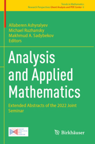 Kniha Analysis and Applied Mathematics Allaberen Ashyralyev
