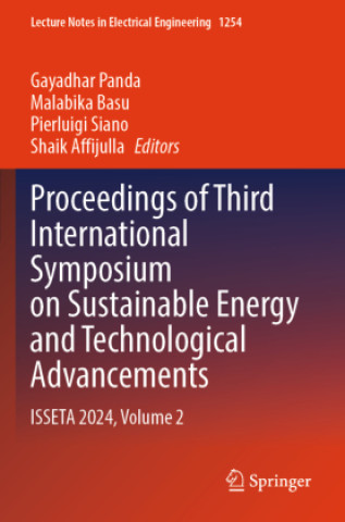 Kniha Proceedings of Third International Symposium on Sustainable Energy and Technological Advancements Gayadhar Panda