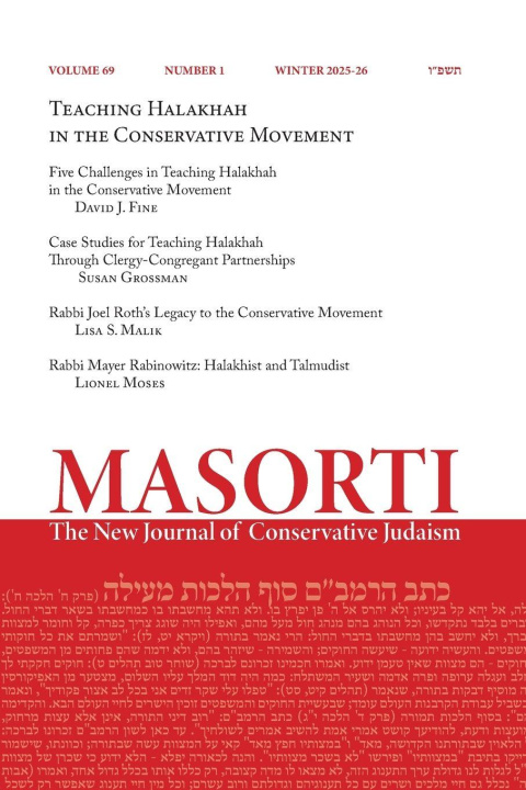 Kniha Masorti Joseph Prouser