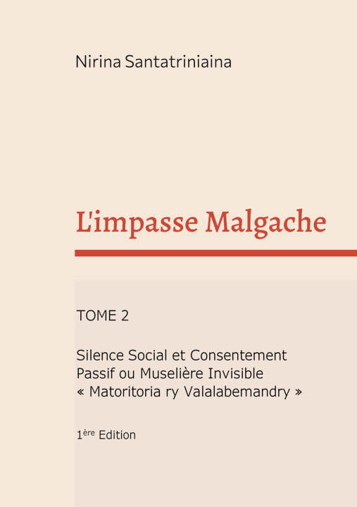 Knjiga L'impasse Malgache Santatriniaina