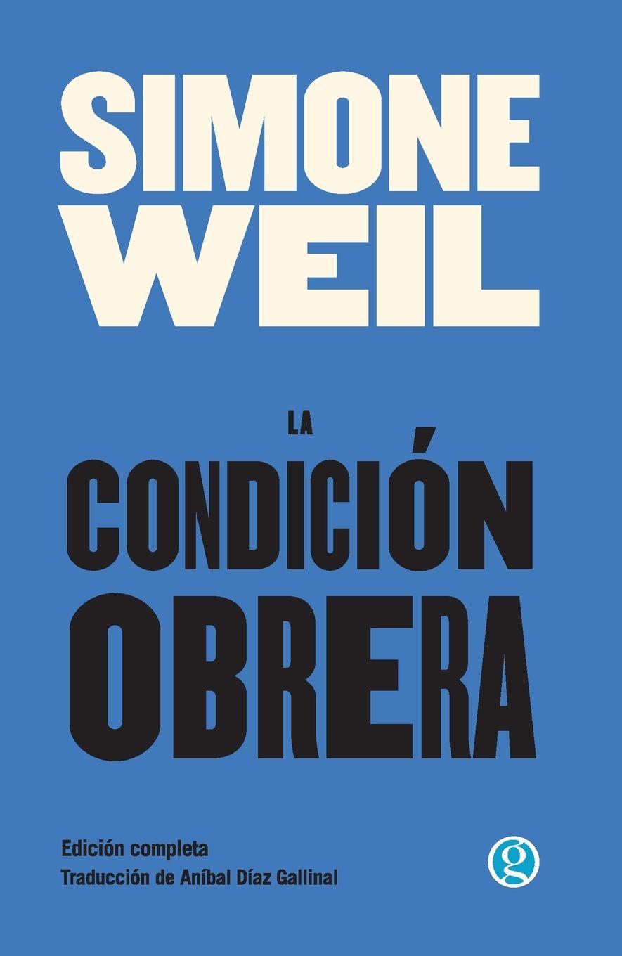 Kniha La condición obrera Simone Weil