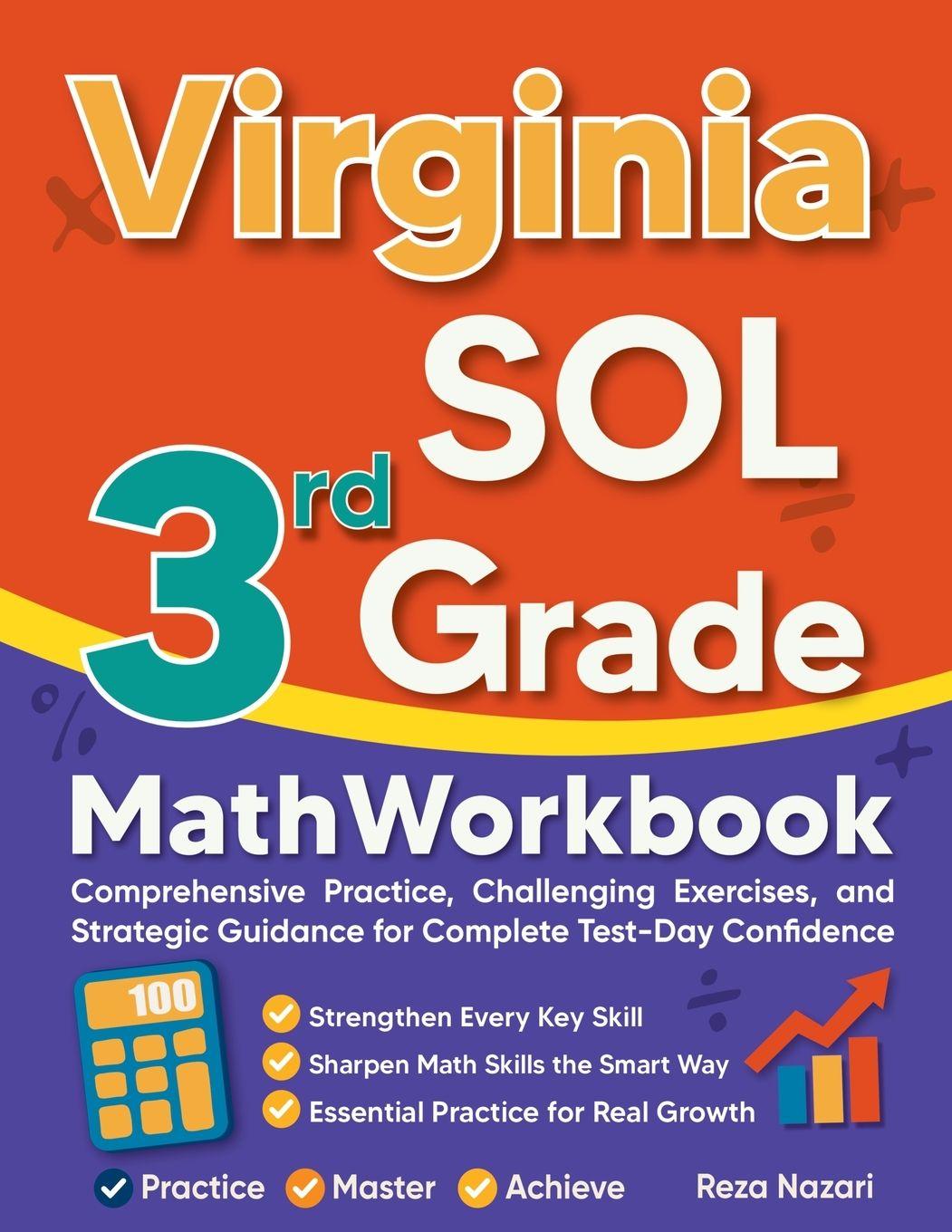 Knjiga Virginia SOL 3rd Grade Math Workbook Reza Nazari