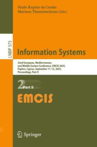 Kniha Information Systems Paulo Rupino da Cunha