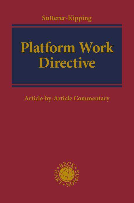 Kniha Platform Work Directive Amélie Sutterer-Kipping