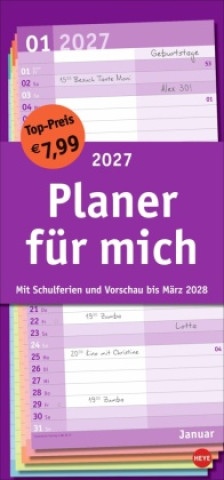 Kalendár/Diár Basic Planer für mich 2027 