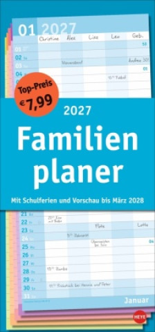 Kalendár/Diár Basic Familienplaner 2027 