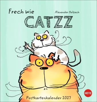 Koledar/Rokovnik Catzz Postkartenkalender 2027 Alexander Holzach