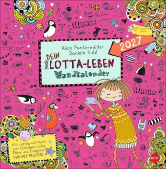 Koledar/Rokovnik Lotta-Leben Broschurkalender 2027 Alice Pantermüller