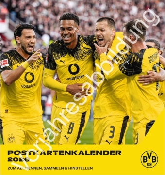 Kalendár/Diár BVB Postkartenkalender 2027 