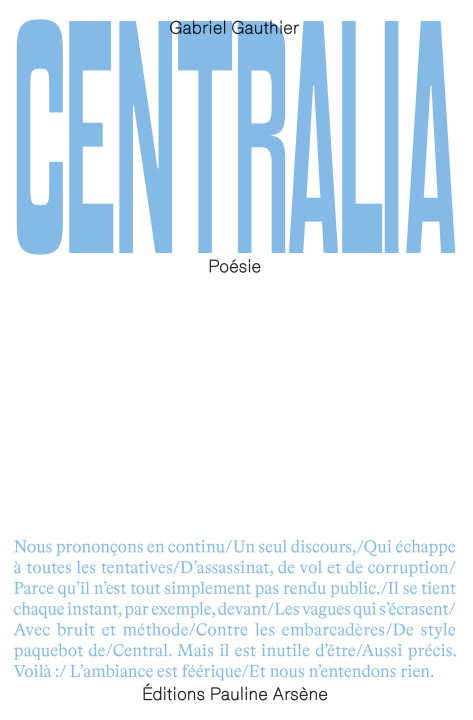Kniha Centralia GAUTHIER