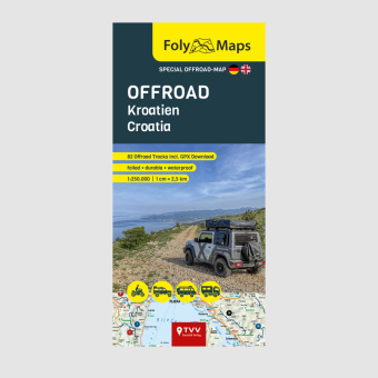 Artículos impresos FolyMaps OFFROAD Croatia 1:250 000 Martin Schempp