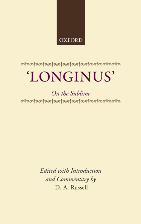 Kniha LONGINUS ON SUBLIME C RUSSELL