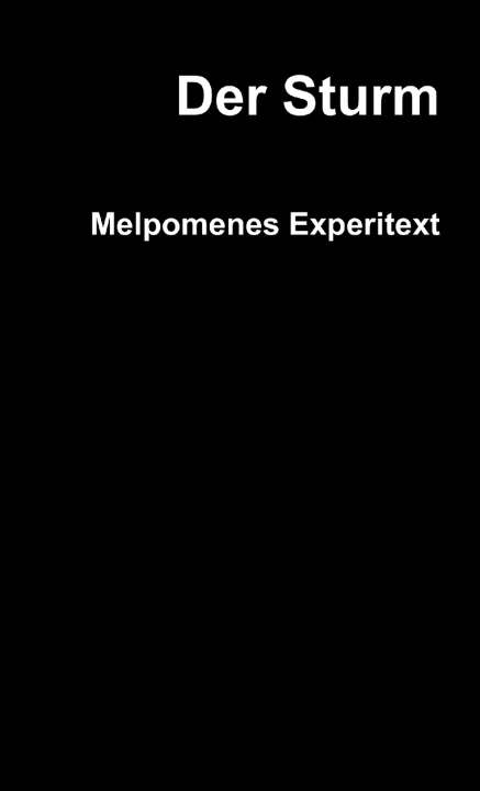 Kniha Der Sturm Melpomenes Experitext