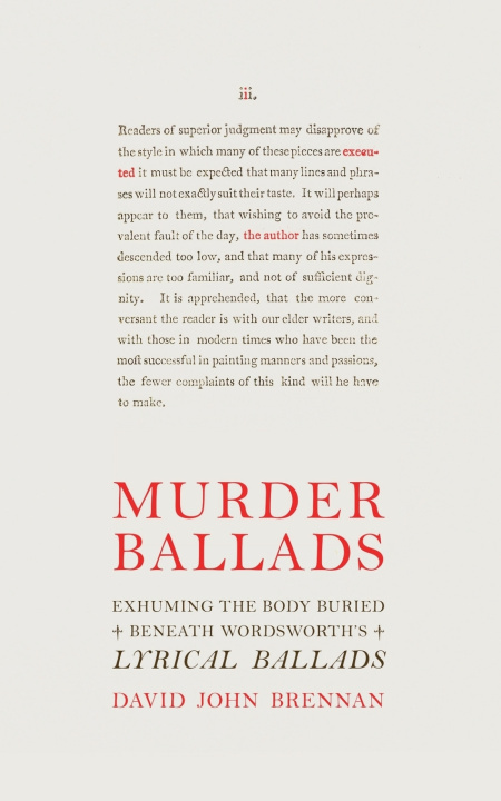 Kniha Murder Ballads David John Brennan