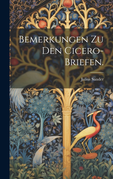Knjiga Bemerkungen zu den Cicero-Briefen. Julius Sander