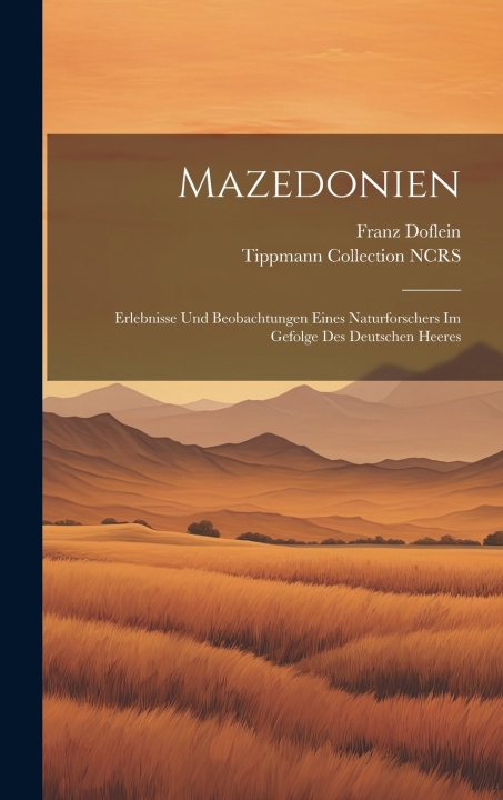 Kniha Mazedonien Franz Doflein