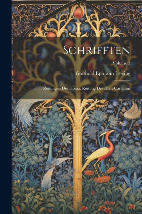 Kniha Schrifften Gotthold Ephraim Lessing