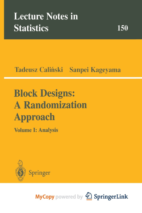 Книга Block Designs Tadeusz Calinski