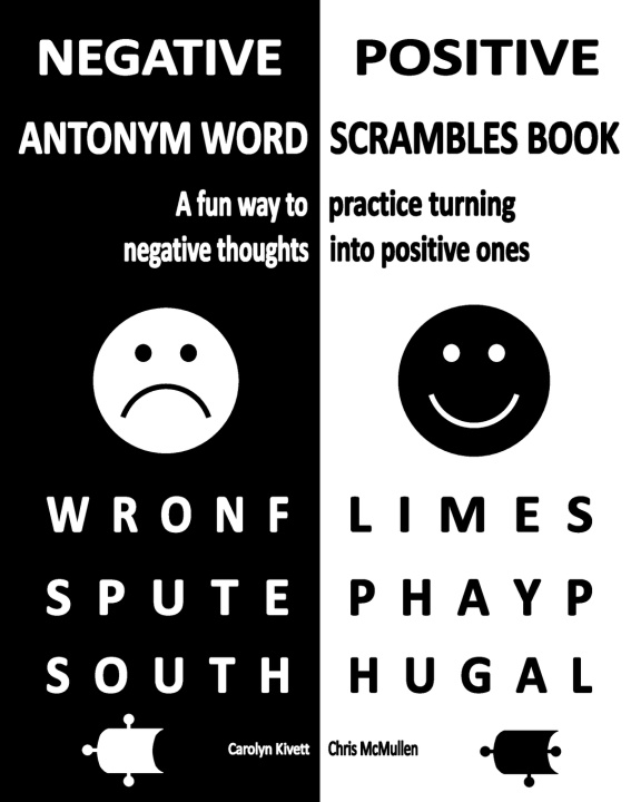 Книга Negative/Positive Antonym Word Scrambles Book Chris McMullen