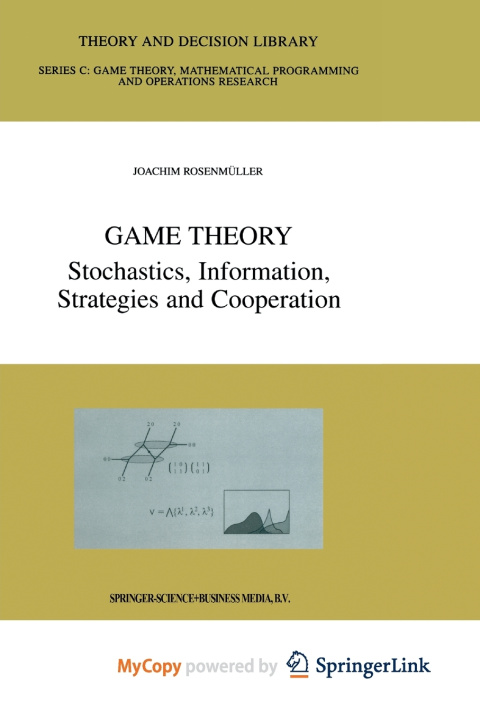 Knjiga Game Theory Joachim Rosenmüller