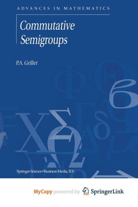 Kniha Commutative Semigroups P.A. Grillet