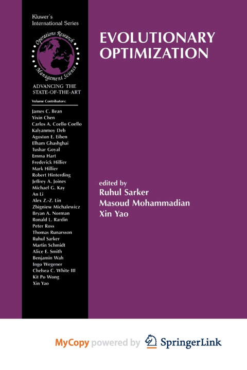 Knjiga Evolutionary Optimization Ruhul Sarker