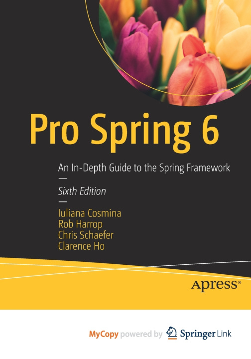 Livro Pro Spring 6 Iuliana Cosmina