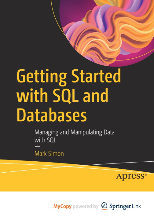 Knjiga Getting Started with SQL and Databases Mark Simon