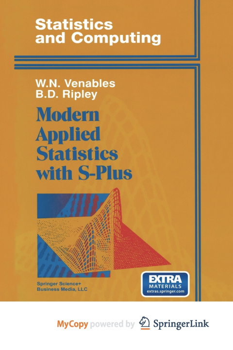 Boek Modern Applied Statistics with S-Plus W.N. Venables