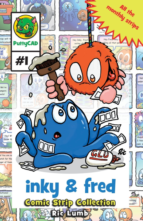Книга Inky & Fred Comic Strip collection Ric Lumb